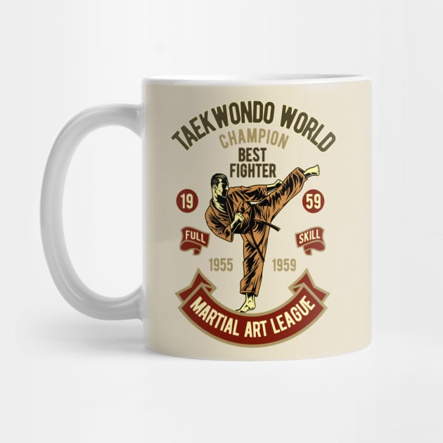 Vintage Taekwondo World by RockabillyM